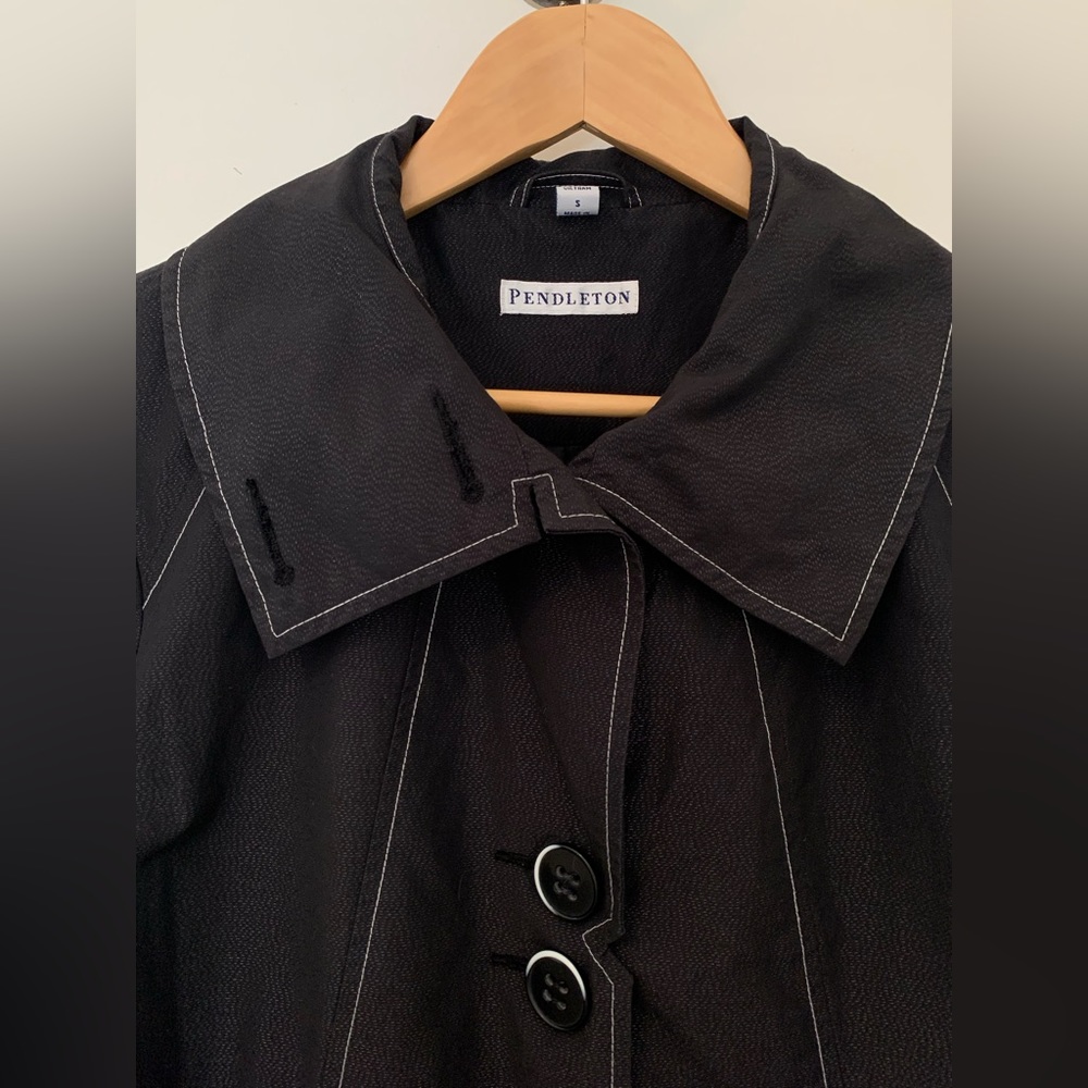 Pendleton Swing Trench Black Jacket - image 3